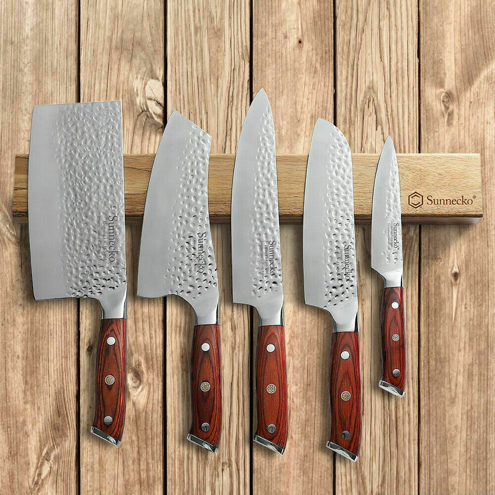 Sunnecko 8-Inch Chef Knife - Hammered Series - German stainless steel USA Stock - Fresh Stock Dated February 2026