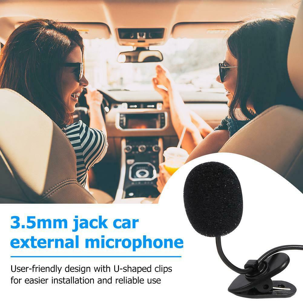3.5 mm Stereo Jack Mini Car Microphone External Mic for Car DVD GPS Player - Fresh Stock Dated December 2025