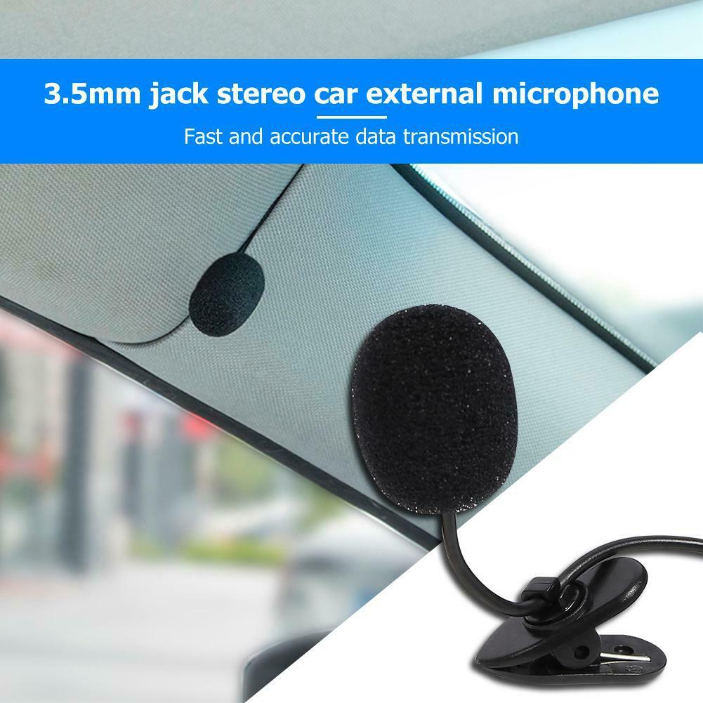 3.5 mm Stereo Jack Mini Car Microphone External Mic for Car DVD GPS Player - Fresh Stock Dated December 2025