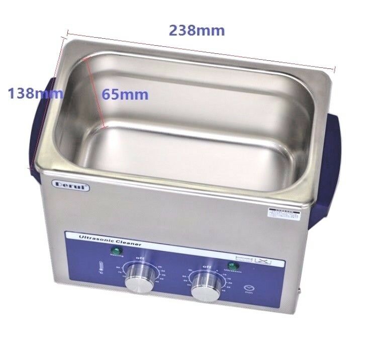 PCB Dental Lab Jewelry Ultrasonic cleaner 3L Bath With Timer Heater DR-MH30 - Fresh Stock Dated December 2025