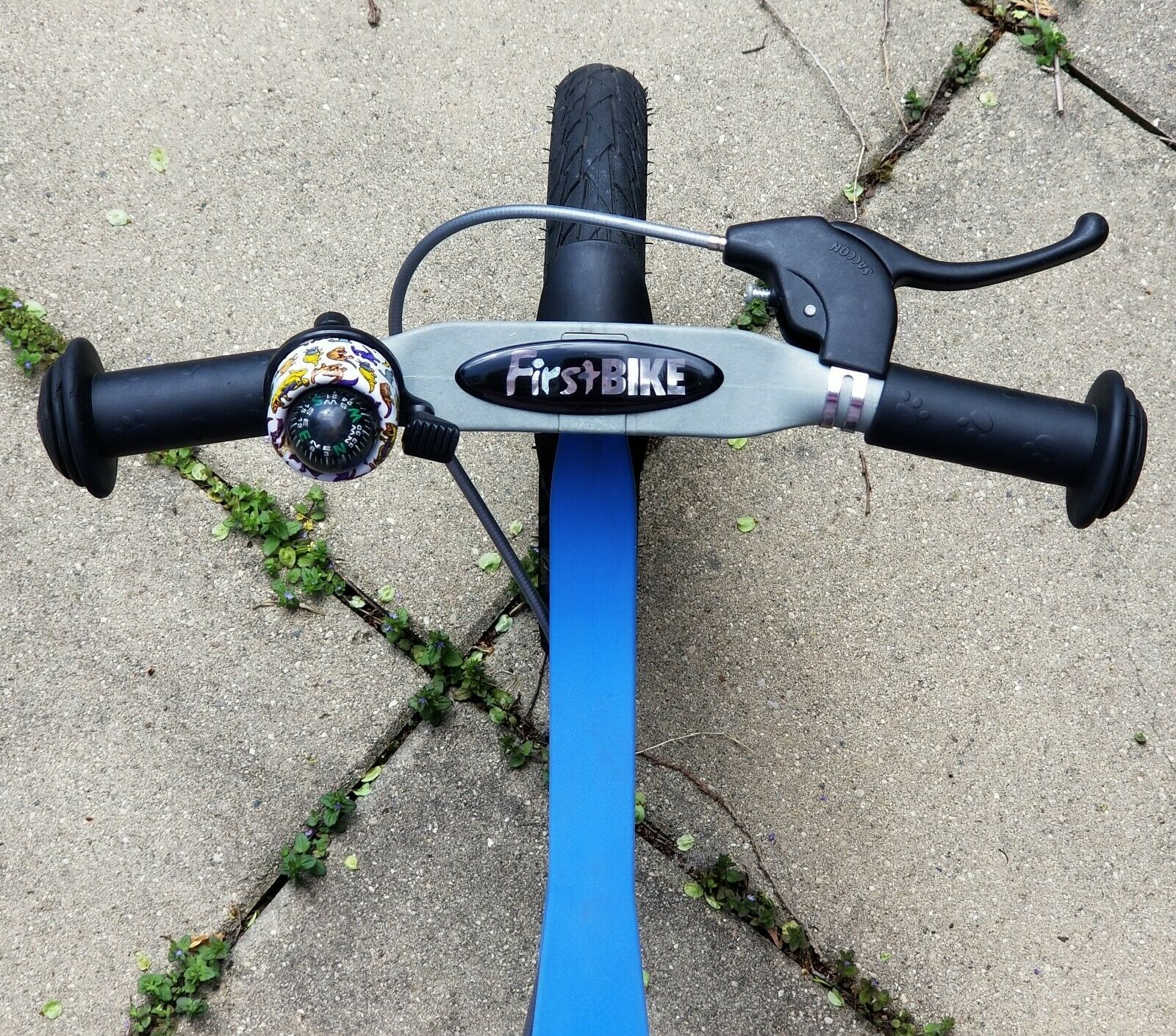 FIRSTBIKE Balance BIKE Blue STREET L2021 w/ Brake LOWERING KIT Box MONO SKI SET - Fresh Stock Dated December 2025