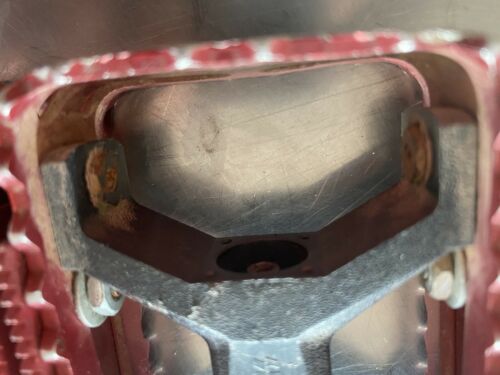 Skyway Tuff Pedals 9/16 Old School BMX PK Ripper Hutch Red - Fresh Stock Dated December 2025