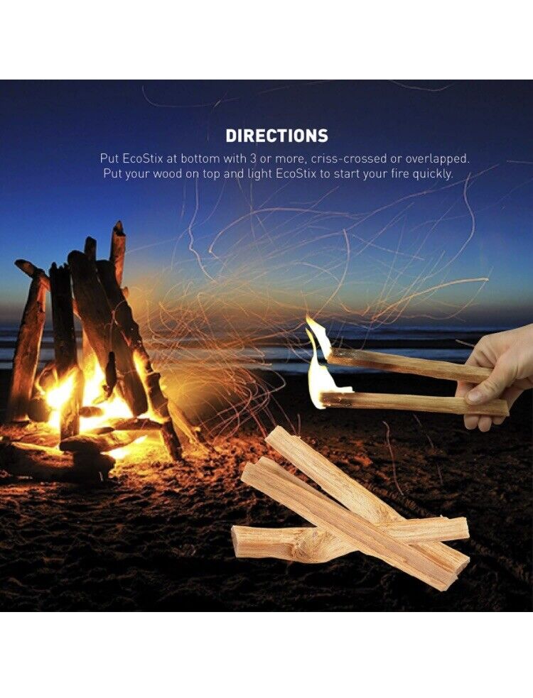 Eco-Stix Fatwood Fire Starter Kindling Firewood Sticks 2lbs - Fresh Stock Dated January 2026