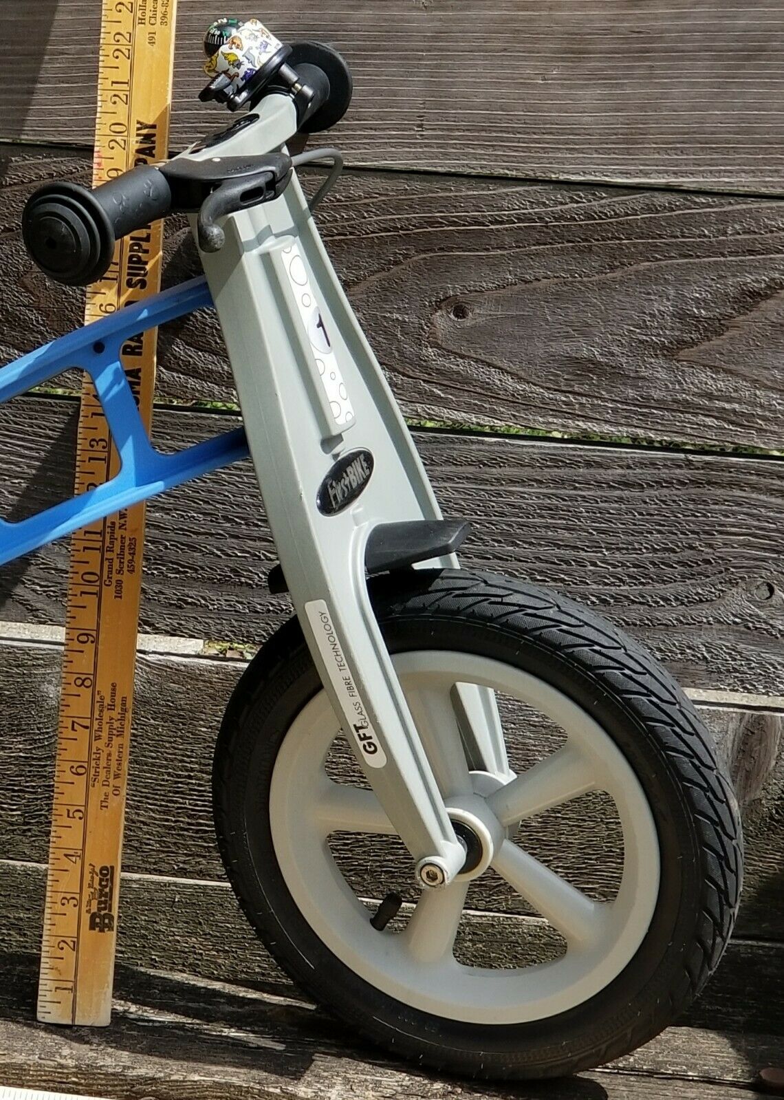 FIRSTBIKE Balance BIKE Blue STREET L2021 w/ Brake LOWERING KIT Box MONO SKI SET - Fresh Stock Dated December 2025