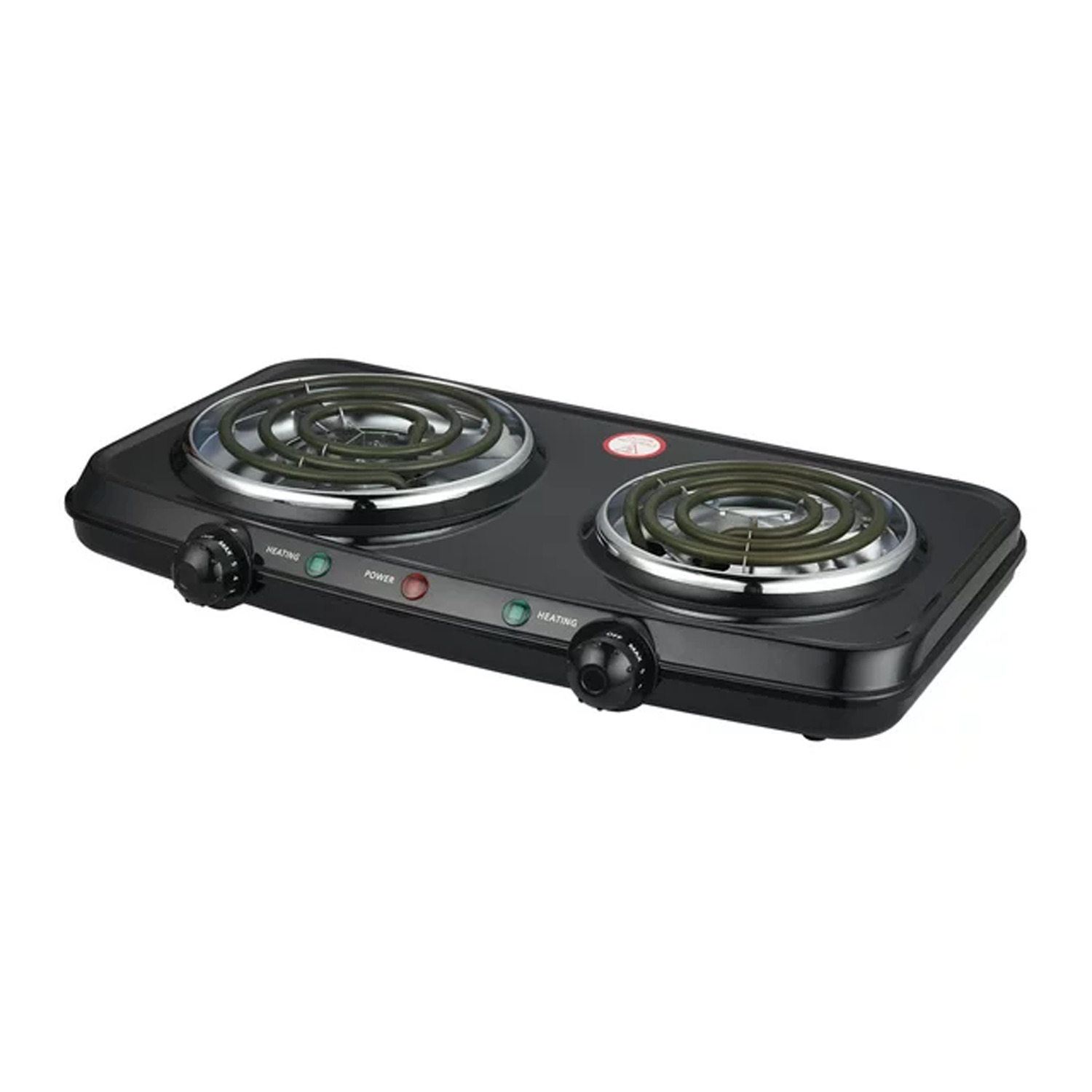 Mainstays Double Burner, 120V~ 1800W, Portable, Easy to Cook, Elegant Classic De - Fresh Stock Dated January 2026