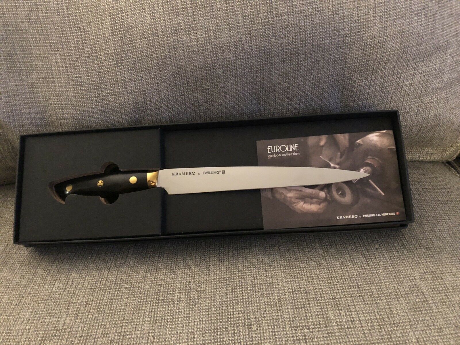 ZWILLING KRAMER - EUROLINE CARBON COLLECTION 9-INCH, CARVING KNIFE - 34940-233 - Fresh Stock Dated January 2026