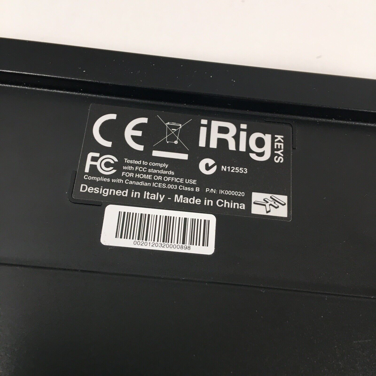 iRig Keys 37-Key Mini MIDI Keyboard Controller IK Multimedia w/Lightning Cable￼! - Fresh Stock Dated December 2025