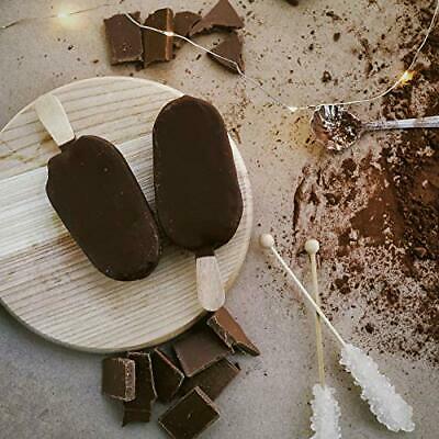 2 Pack Popsicle Cake Pop Molds Silicone, 4 Cavities Homemade, 50 Wooden Sticks - Fresh Stock Dated February 2026