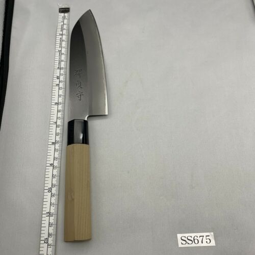 <Unused> Japanese Chef's Kitchen Knife 堺貞守 Santoku165/305 From Japan SS675 - Fresh Stock Dated January 2026