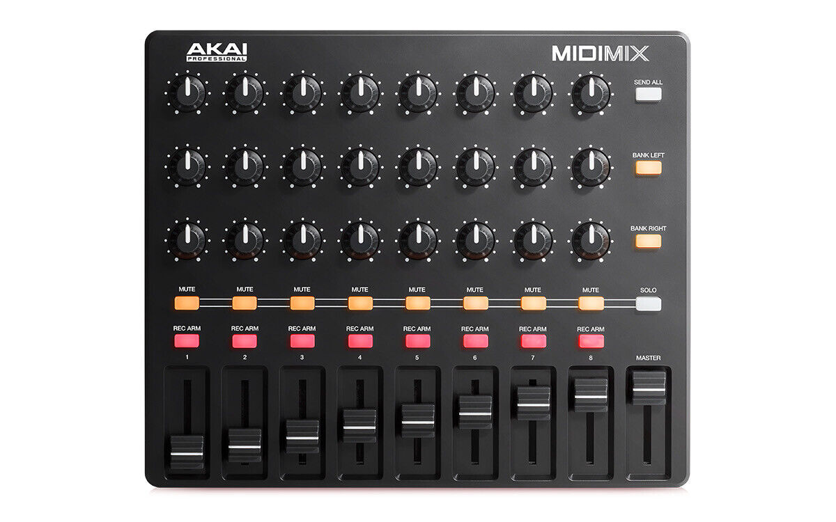 Akai MIDImix 8 Channel Portable MIDI Mixer DAW Control - Fresh Stock Dated December 2025