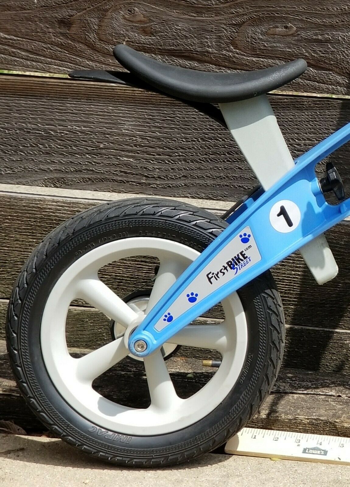 FIRSTBIKE Balance BIKE Blue STREET L2021 w/ Brake LOWERING KIT Box MONO SKI SET - Fresh Stock Dated December 2025