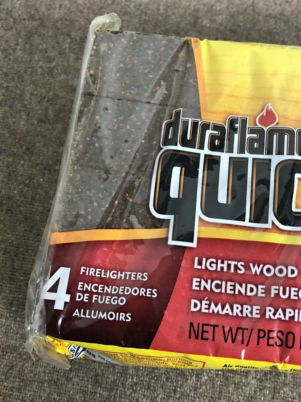 1 PACK of DURAFLAME QUICK START FIRELIGHTERS 24 OZ. (4 LOGS PER PACK) - Fresh Stock Dated January 2026