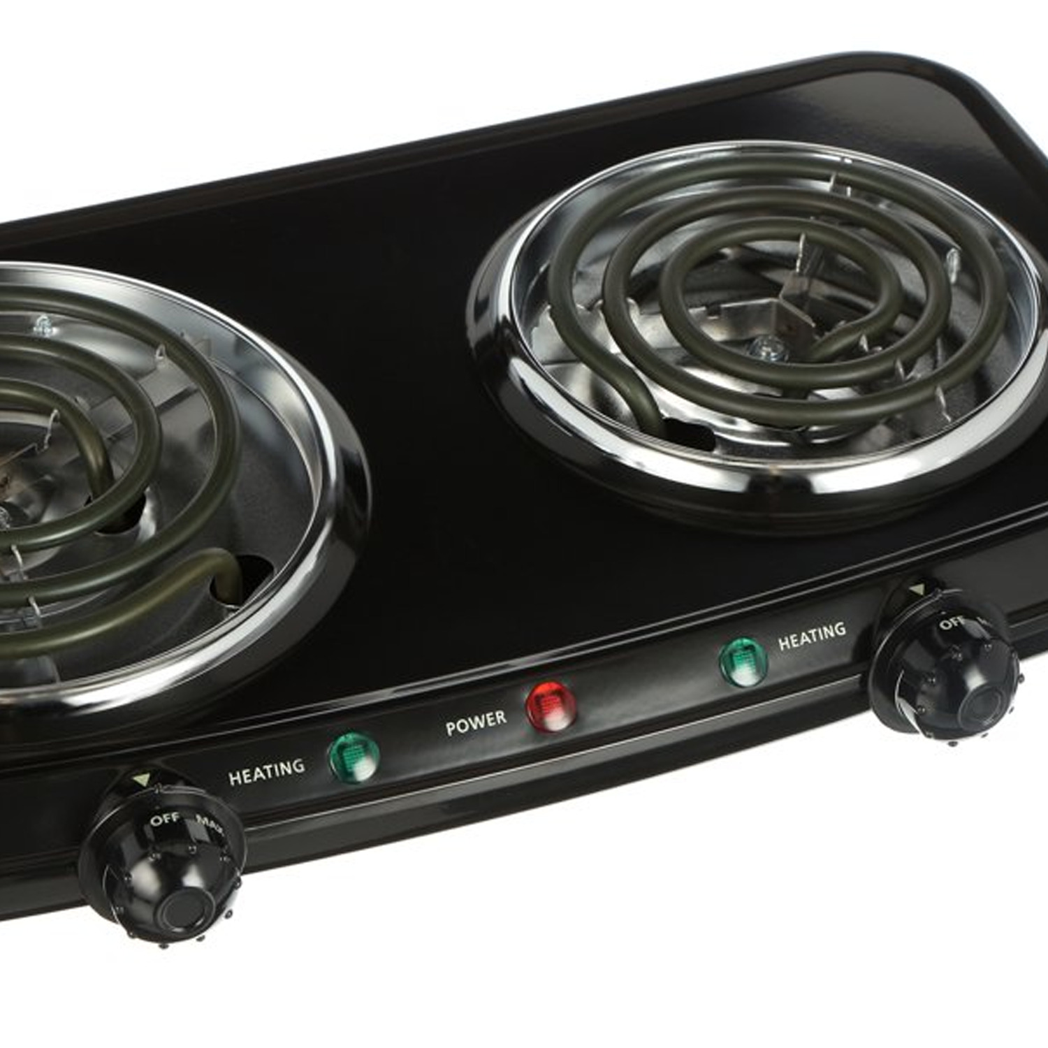 Mainstays Double Burner, 120V~ 1800W, Portable, Easy to Cook, Elegant Classic De - Fresh Stock Dated January 2026