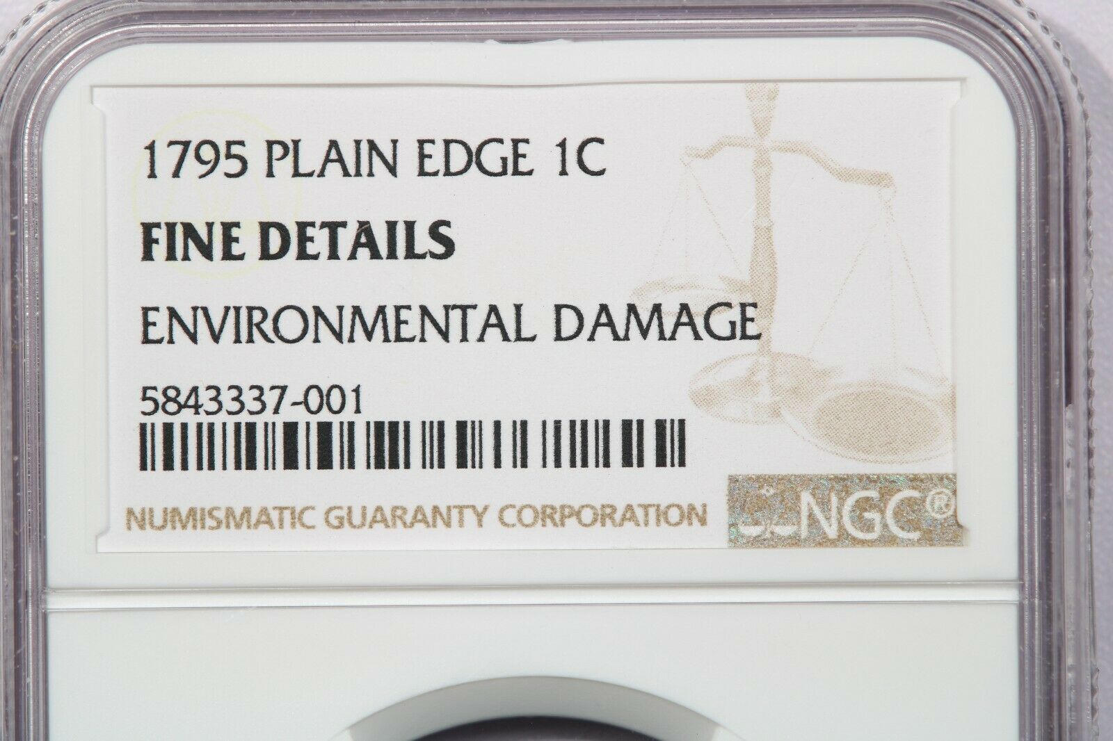 1795-P 1795 Liberty Cap Cent NGC Fine Details - Fresh Stock Dated December 2025