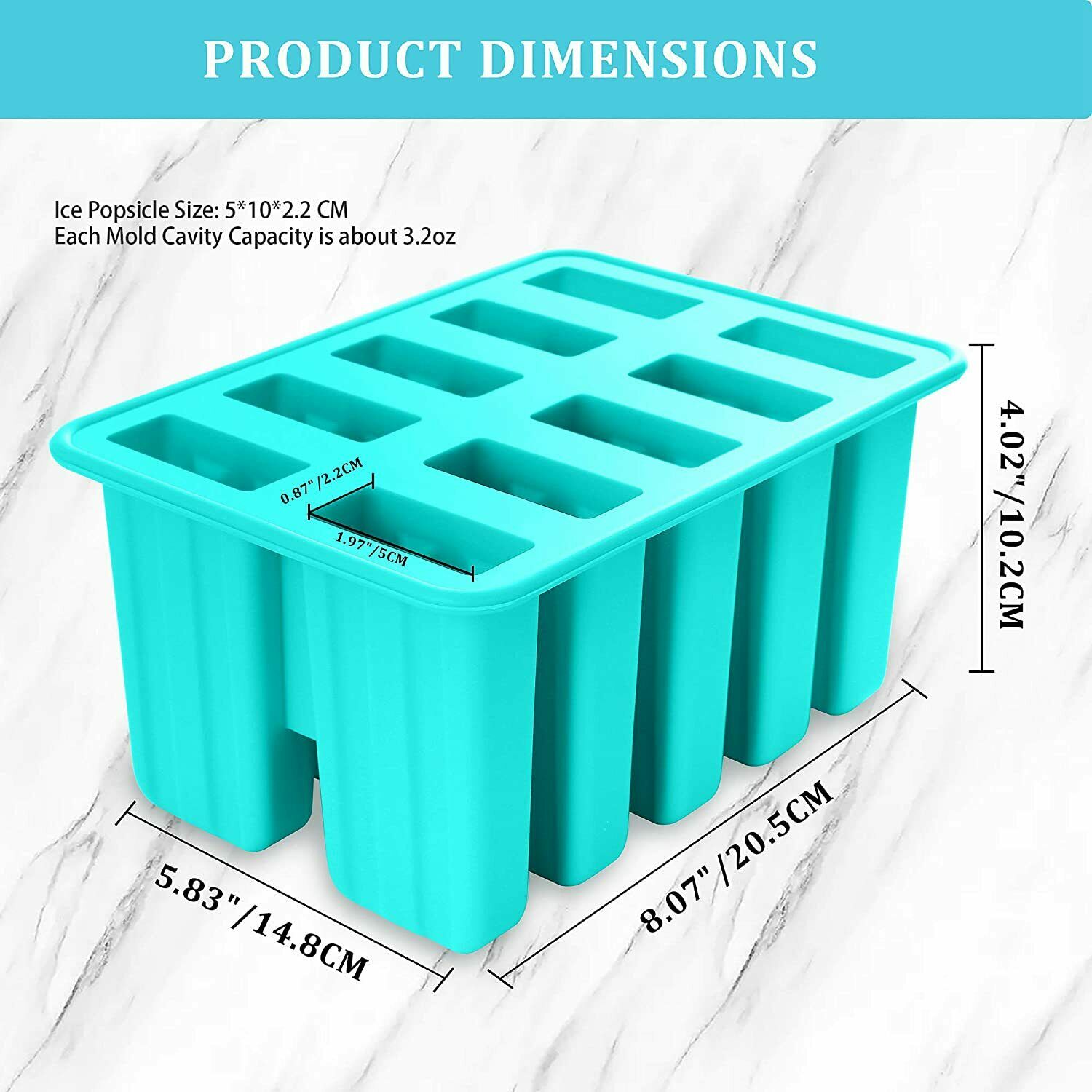 Ice Monster Silicone Popsicle Molds - Homemade Popsicles Mold for Kids - Fresh Stock Dated February 2026