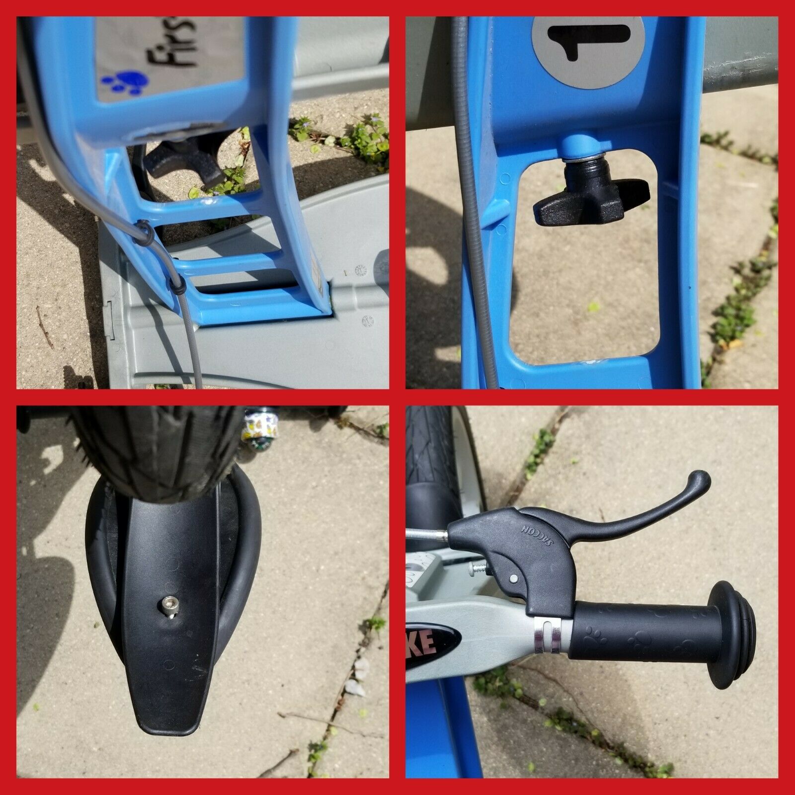 FIRSTBIKE Balance BIKE Blue STREET L2021 w/ Brake LOWERING KIT Box MONO SKI SET - Fresh Stock Dated December 2025