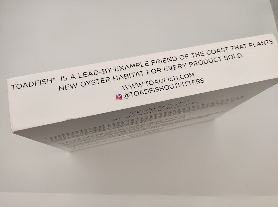 Toadfish Oyster Shucker's Bundle Two Knives & Cut-Resistant Cloth NEW GREAT GIFT - Fresh Stock Dated February 2026