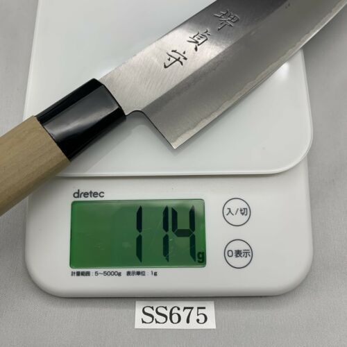 <Unused> Japanese Chef's Kitchen Knife 堺貞守 Santoku165/305 From Japan SS675 - Fresh Stock Dated January 2026