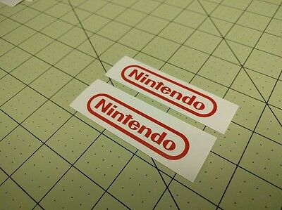 4 pack- Wii N64 SNES NES Nintendo Vinyl Sticker Decal Red 3