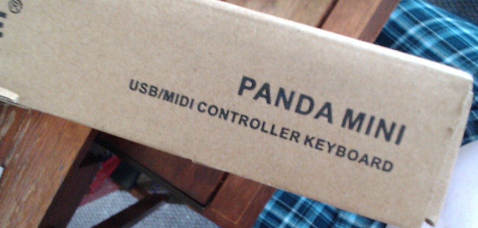 Worlde Panda Mini Black White 100mA 25 Key Portable USB MIDI Controller Keyboard - Fresh Stock Dated December 2025