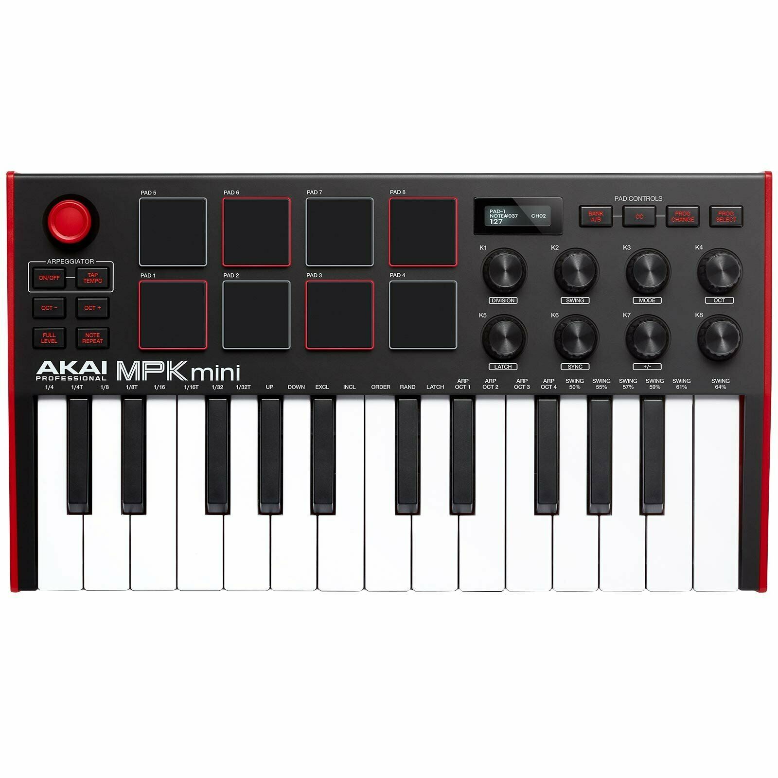 Akai MPK Mini MK3 25-Key Compact USB Keyboard & Pad Controller w Software & Ear - Fresh Stock Dated December 2025