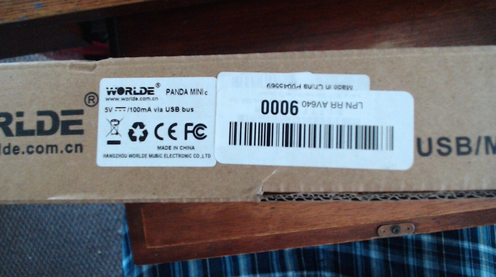 Worlde Panda Mini Black White 100mA 25 Key Portable USB MIDI Controller Keyboard - Fresh Stock Dated December 2025