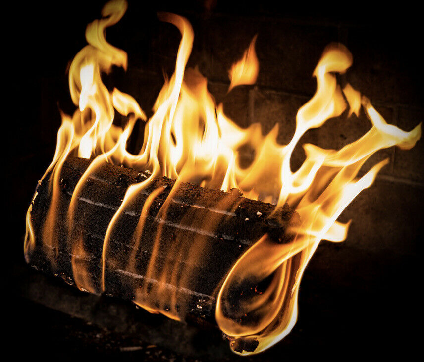 Yankee Candle Balsam & Cedar Firelog Fragrance Scented Fire Log 3 Hour Burn - Fresh Stock Dated December 2025