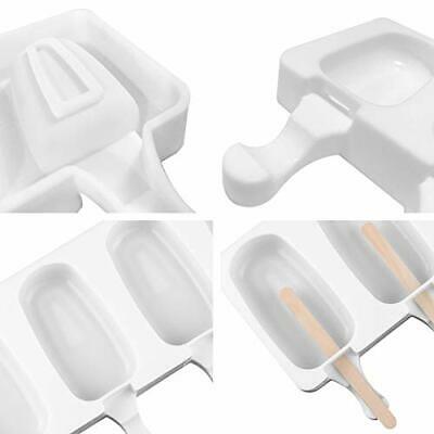 2 pieces ice cream mold popsicle mold silicone simple cream ice cream mold cake - Fresh Stock Dated February 2026