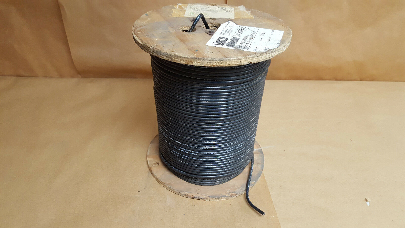 9910550608 1,000FT LIBERTY WIRE AND CABLE COLEMAN RG59 22AWG BC 95%BC XTRA-FLEX - Fresh Stock Dated December 2025