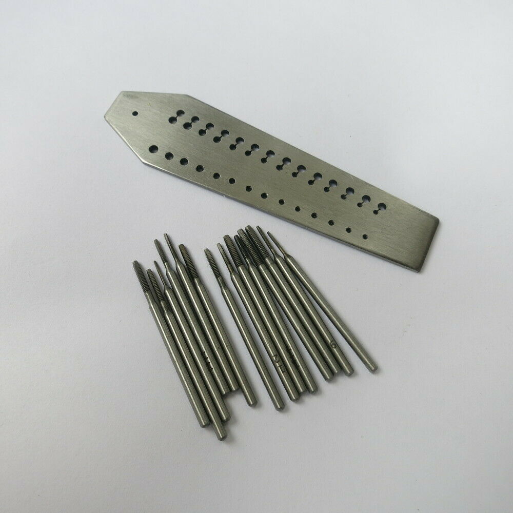 GF1123A TWatch Repair Tool Tap and Die Set 0.7mm to 2.00mm Steel Screw Plate - Fresh Stock Dated December 2025