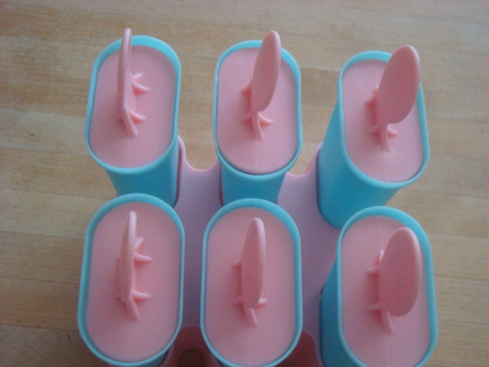 Ice Popcicle Molds Fruit Juice molds Set of 6 Pink / Blue - Fresh Stock Dated February 2026