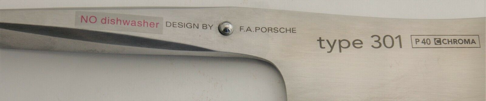 Chroma F. A. Porsche 301 Japanese Steel Chef's Knife with Original Box and Paper - Fresh Stock Dated January 2026