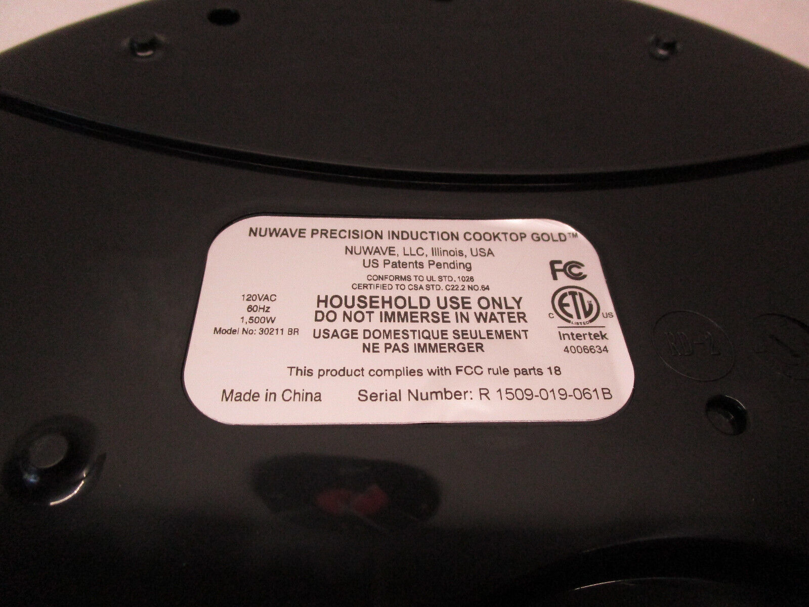 NEW Nuwave 30211 PIC Gold Portable Precision Induction Cooktop DVD Manual ~ NIB - Fresh Stock Dated February 2026