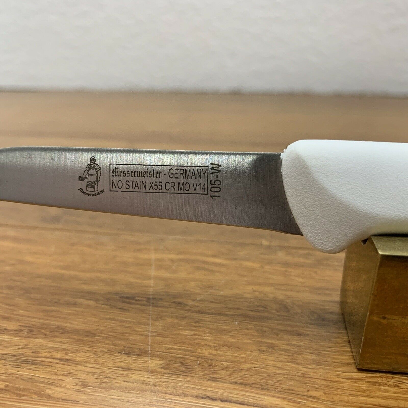 MESSERMEISTER 105-W CHEF KITCHEN PARING KNIFE Stainless Steel White Handle - Fresh Stock Dated February 2026