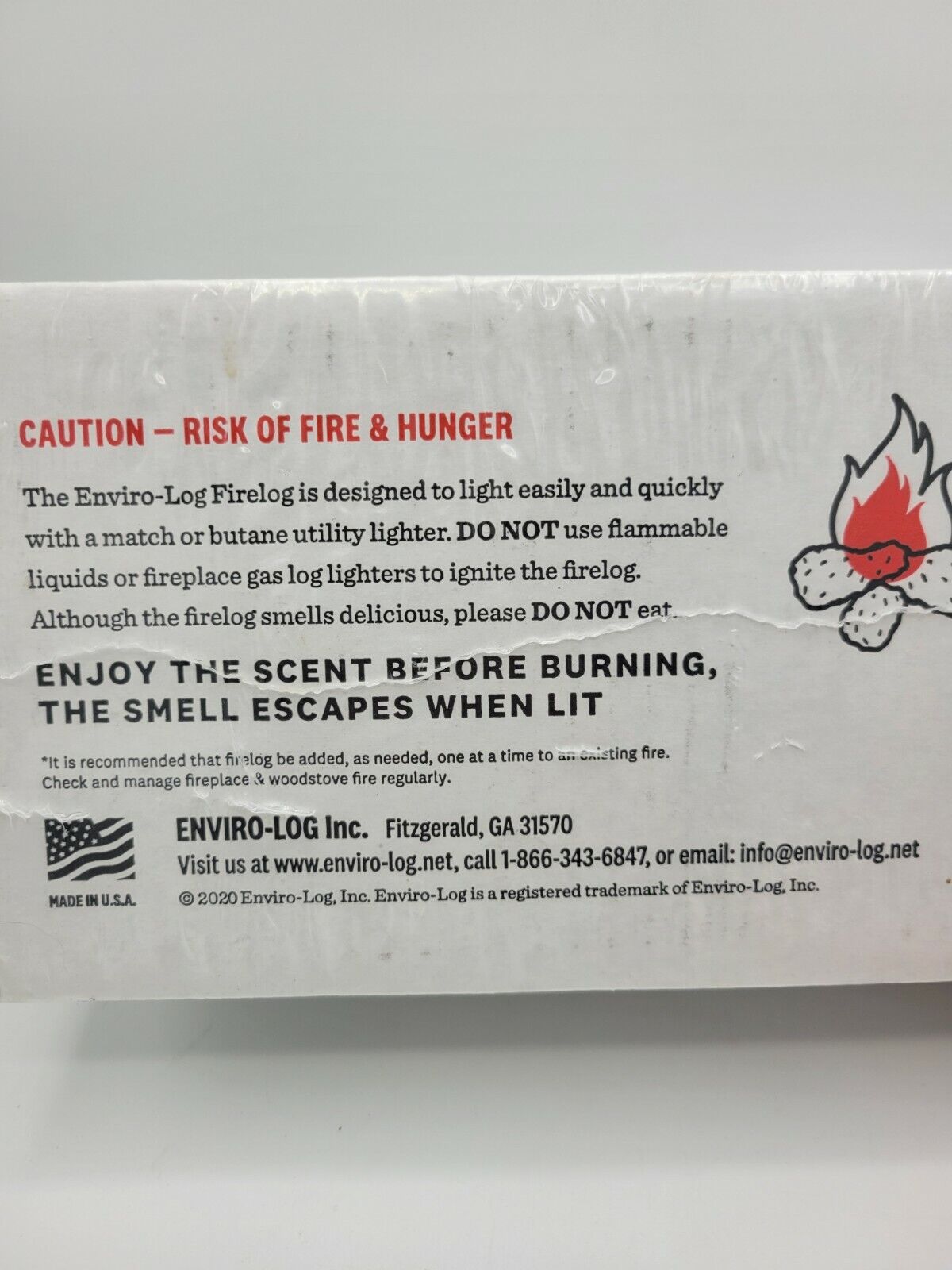 KFC 11 Herbs Spices Fire Log Enviro-Log Firelog Chicken Scented Limited Edition - Fresh Stock Dated January 2026