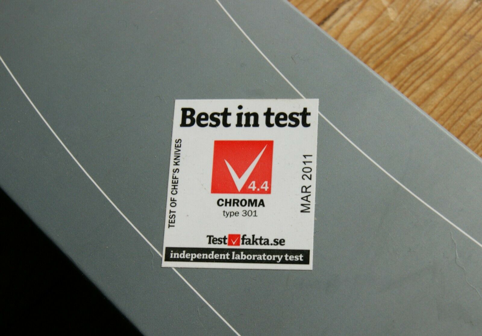 Chroma F. A. Porsche 301 Japanese Steel Chef's Knife with Original Box and Paper - Fresh Stock Dated January 2026