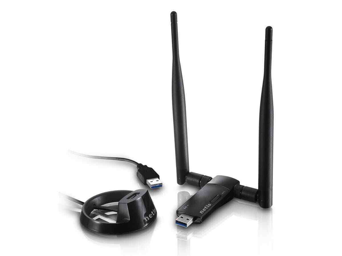 Netis AC1200 Wireless Dual Band 2.4GHz & 5GHz USB WiFi Adapter - WiFi Hotspot - Fresh Stock Dated December 2025