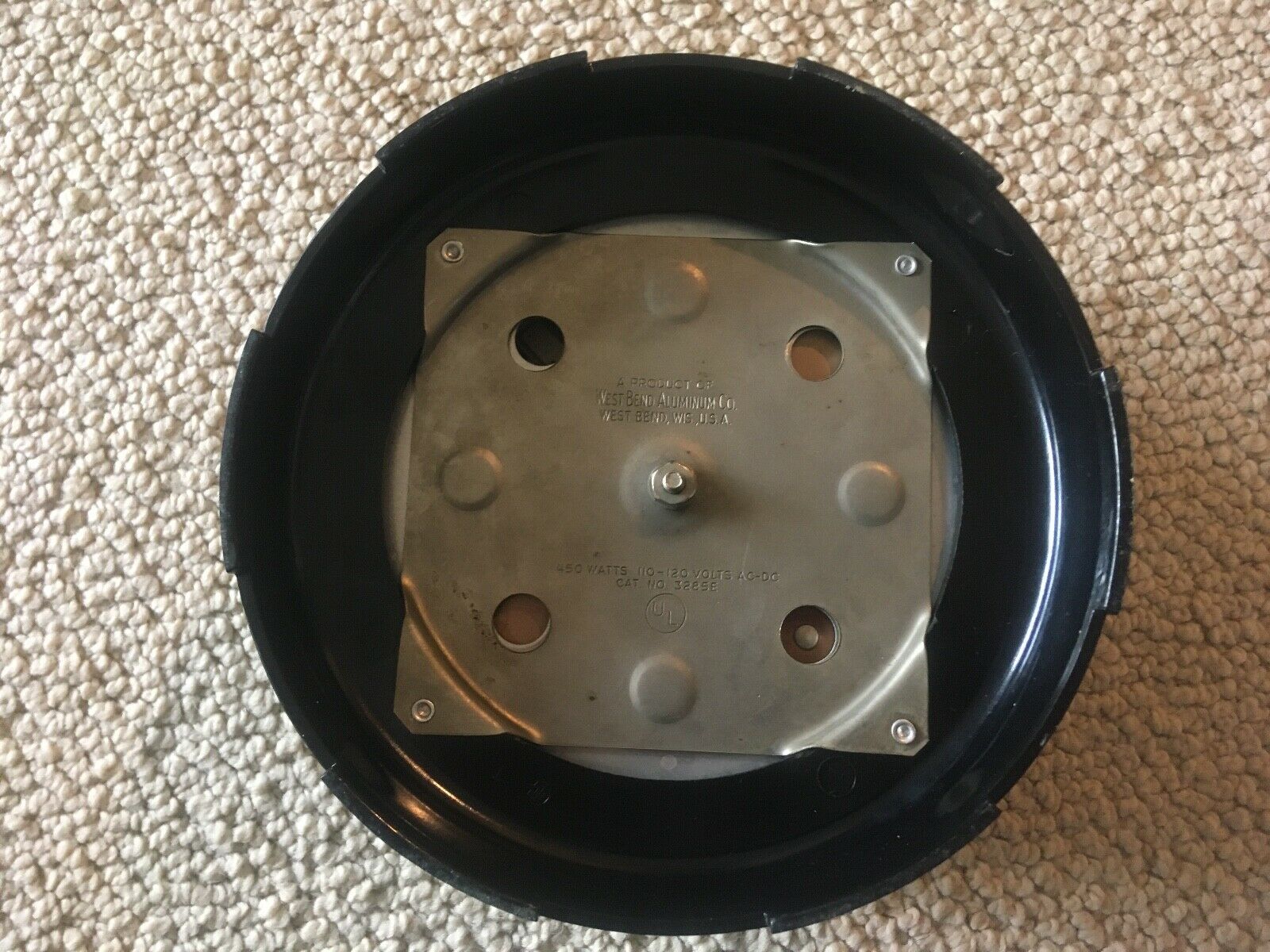 Vintage Portable Electric West Bend Single Table Burner--450 Watts - Fresh Stock Dated February 2026