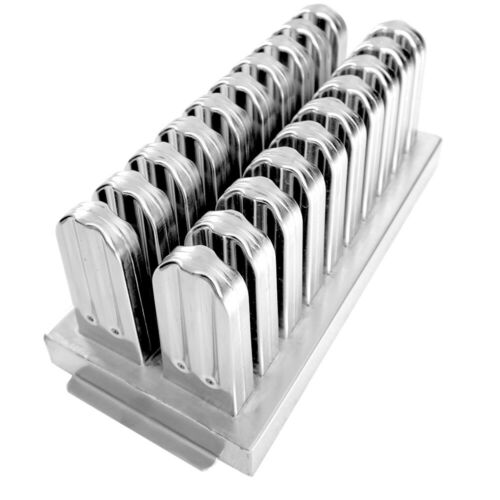 20pcs Stainless Steel Molds Industrial Ice Lolly Popsicle Ice Cream With Sticks - Fresh Stock Dated February 2026