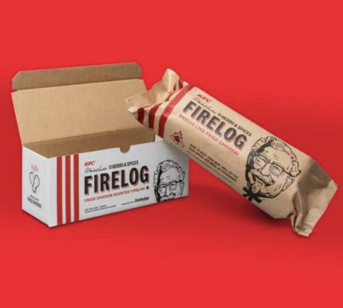 Set Of 6 - KFC Limited-Edition 11 Herbs & Spices Firelog by Enviro-Log - New - Fresh Stock Dated December 2025