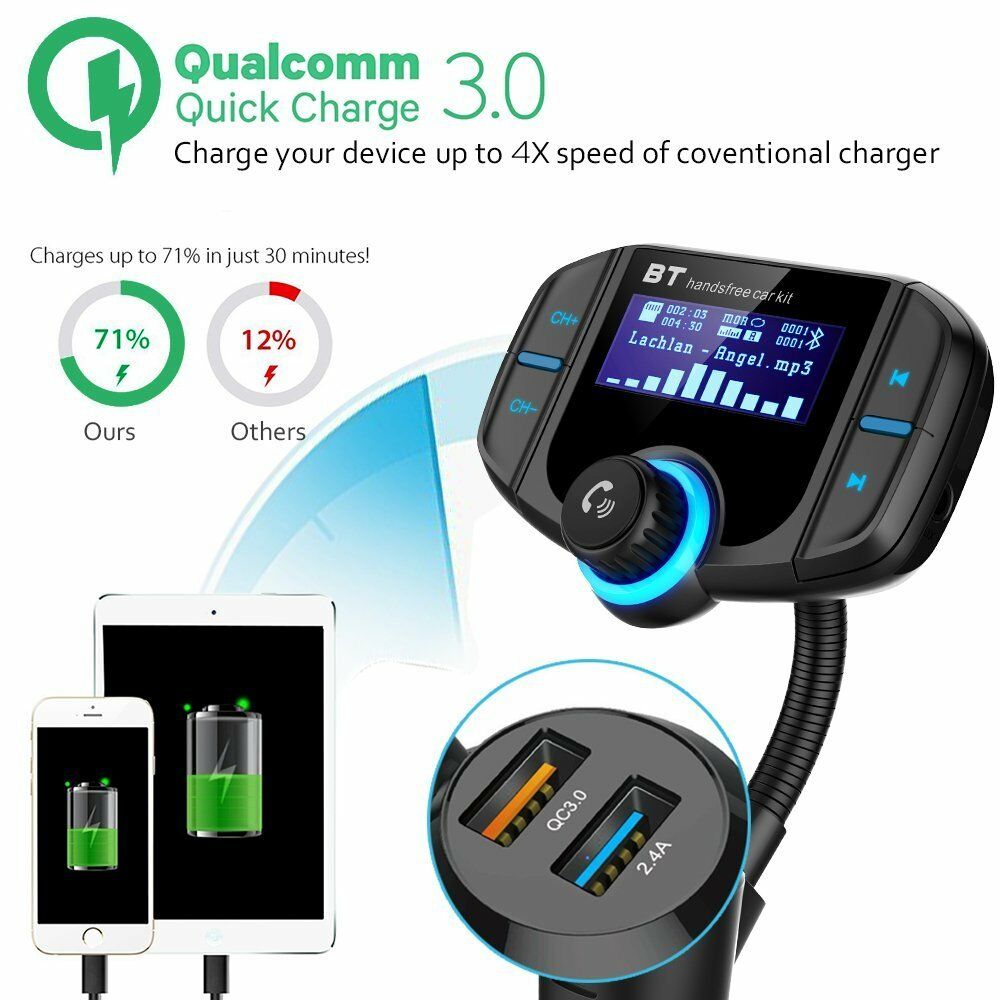 Bluetooth FM Transmitter - Fresh Stock Dated December 2025