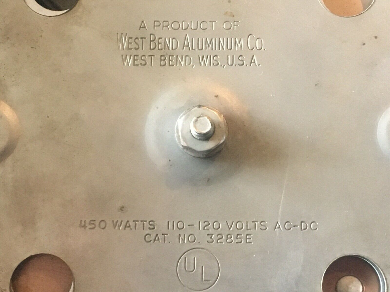 Vintage Portable Electric West Bend Single Table Burner--450 Watts - Fresh Stock Dated February 2026