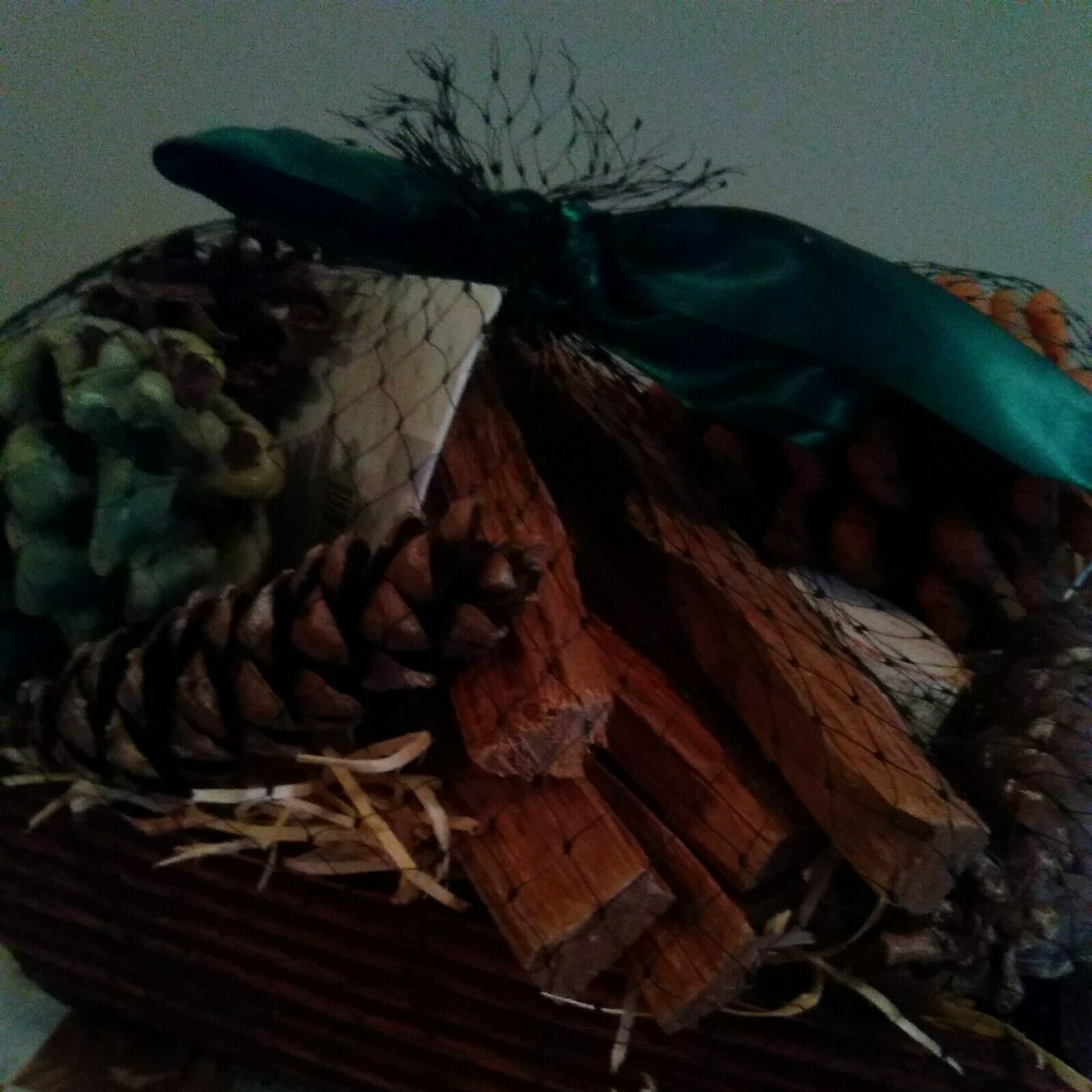 NEW Firestarter Fireside Basket from TARGET ~ with Pine Cone Shaped Candles Fatw - Fresh Stock Dated December 2025