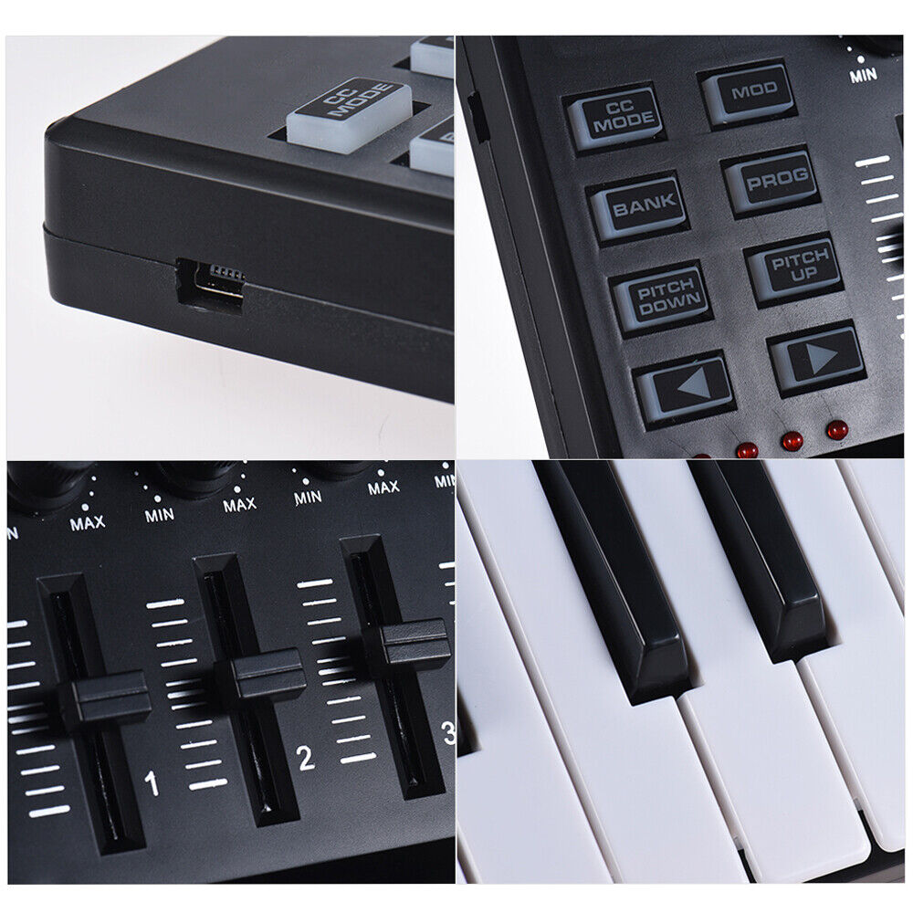 WORLDE Mini 25-Key MIDI Keyboard Controller 8 Colorful Backlit Trigger Pads USB - Fresh Stock Dated December 2025