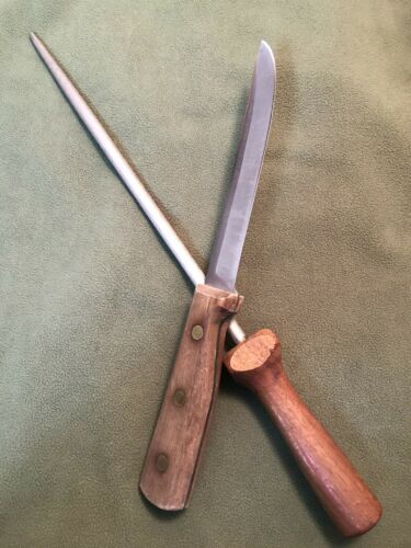 Vintage 1970s Chicago Cutlery 61S Boning Knife & 10