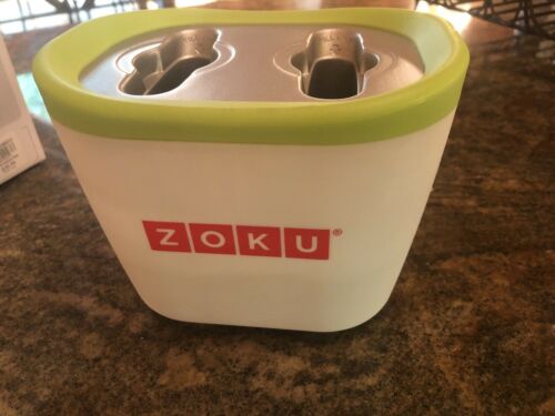 ZOKU  Quick Pop Maker - 2 Pops In White & Green - Fresh Stock Dated February 2026