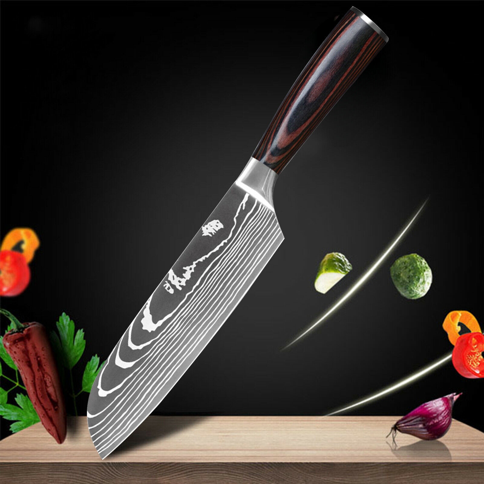 Kitchen Chef Knife Stainless Steel 8/7 Inch Sharp Paring Meat Vegetables Fruit - Fresh Stock Dated January 2026