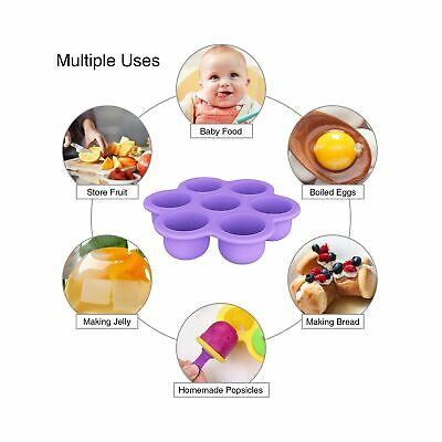 2 Pack Popsicle Molds 7-Cavity Colorful Baby Popsicle Molds Non Stick DIY Ice Po - Fresh Stock Dated February 2026