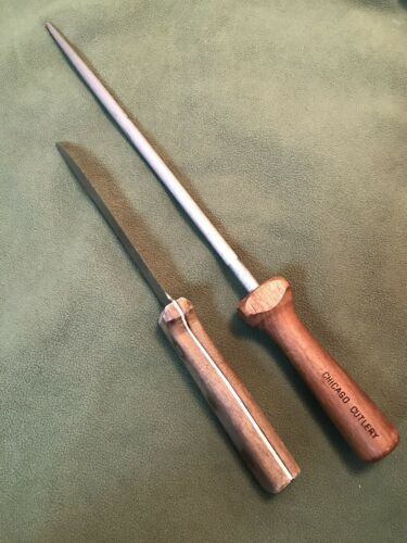 Vintage 1970s Chicago Cutlery 61S Boning Knife & 10