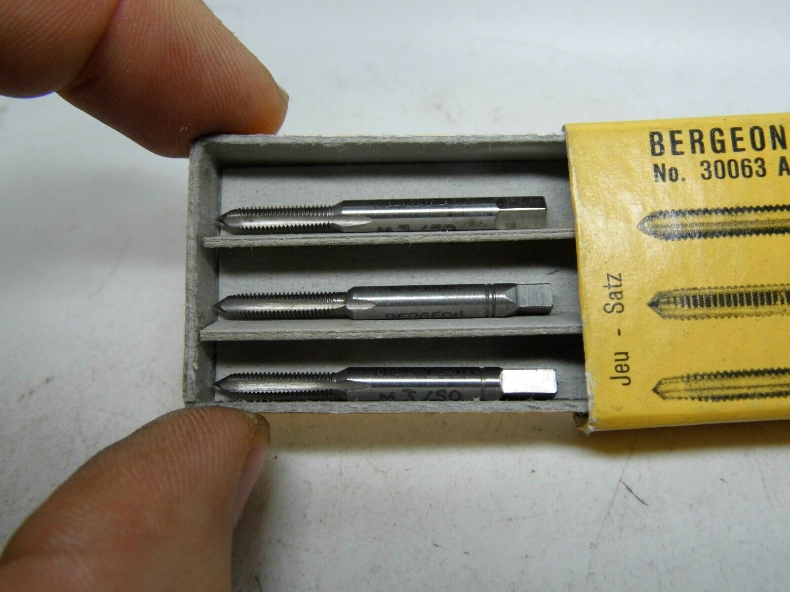 Tap Bergeon No. 30063 Various Sizes M2-M2, 60 - M3 - Fresh Stock Dated December 2025